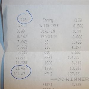 Drag Racing  Tires/Drag Times....