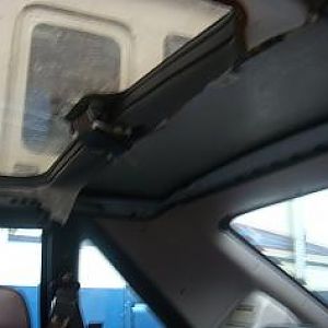 headliner missing, sunroof leaked.