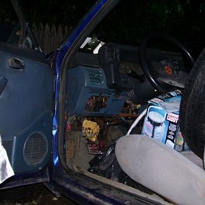 yup there appears to be a tire in my drivers seat.