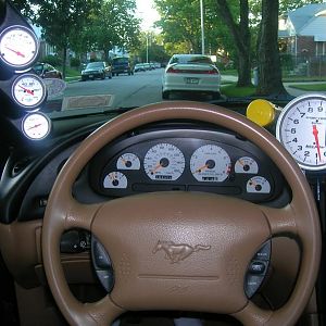 Cobra cluster with some new gauges I installed.