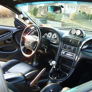 When I did my black interior swap. Looks pretty good right? No painted panels in the car.