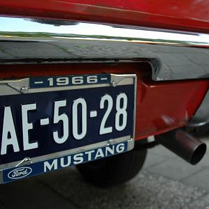 The classic plates which are illegal because the don't have the right size. the should be alot bigger.