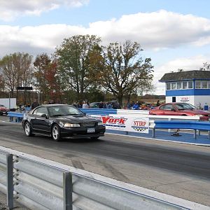 I felt bad for the girl in the red car.  I left her HARD but I thought it was cool as hell for a girl to be out there.