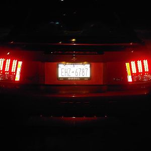 at night, brakes not on! (feb/09)