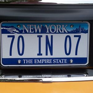 Custom Plate  70 in 07