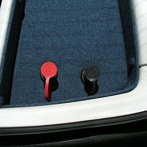 battery jumpers under hidden lid