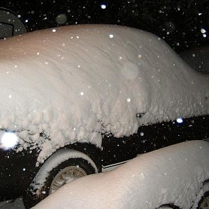 Got home in the snow