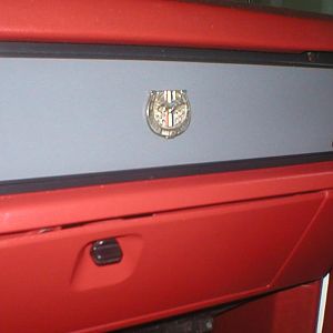 20th Anniversary Mustang Glove Box Badge