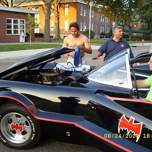 ORIGINAL Batmobile #1, and me getting to work on it