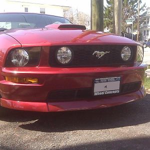 chin spoiler,painted mirror covers.