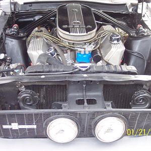 427-425 hp side oiler dynoed at the flywheel 503hp @ 6000 rpm. and 511 lbs torque@ 3700 rpm.