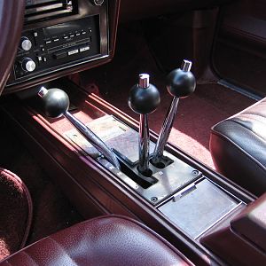 HURST tripple shifters. There's one for each automatic gear!