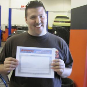 Kyle really happy after dyno runs