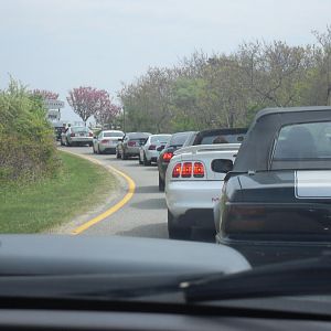 the long slow lane to get into the parking lot.lol