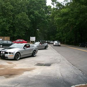 Gathering in the Parking lot