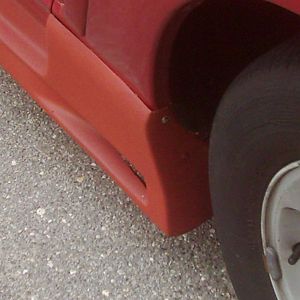 driver side rear this end was not busted...