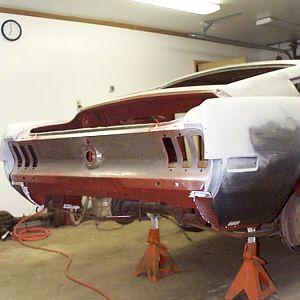 getting proper alignment on a trim piece with a little help from duraglass. These joints from the factory left a lot to be desired.