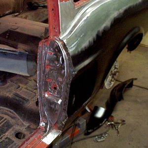 in process before sanding; surfacing and primer