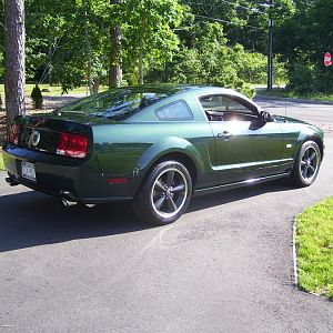 Bullitt in driveway