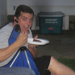 Todd fell outta his chair