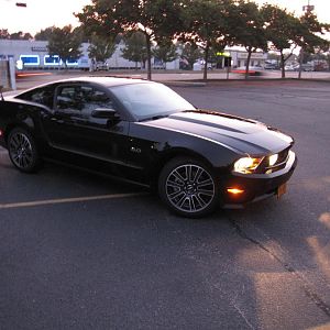 Evening shot in the shop parking lot