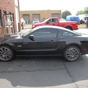 Drivers side with 35% tints