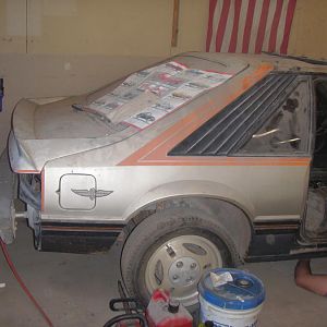 bumper cover was removed to make room