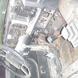 all interior was taken out and put in storage so mice didnt tear it apart..