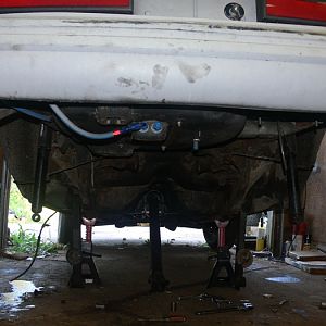 the 83 stang waiting for the install