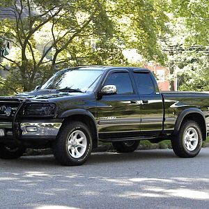 SOLD to make room for my new toy. Sad to see her go :(  .  Ms Tundra. 2002 Toyota Tundra,, 4.7L V8, AEM Cai. Throttle body spacer, TRD cat back duel e