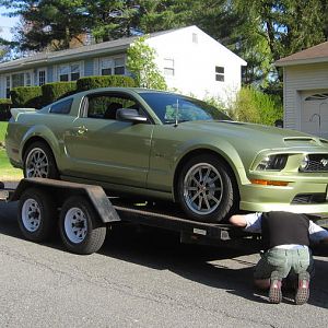 Rob & Tim helping me to Mustang Magic - 2010