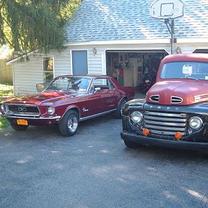 our ford fleet... and a harley.