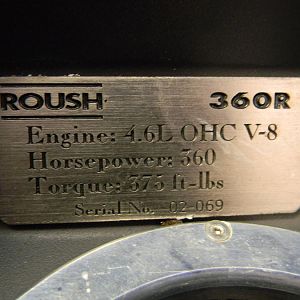 STOCK 0318 2002 Ford Mustang Roush RED 033