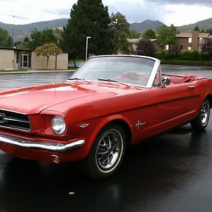 1965 STANG,289 AUTOMATIC
COMPLETELY RESTORED AND MODIFED