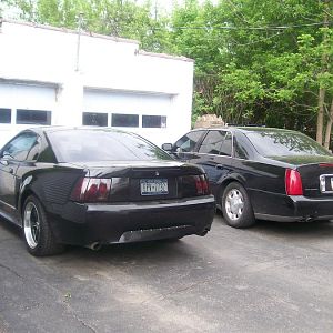 Sittin pretty next to my Caddy