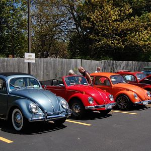 Notice the sign... this was at a "Show 'n Shine" at a local VW dealership put on by the VW club.