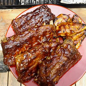 Ribs for lunch 7/28/2011. (Win)