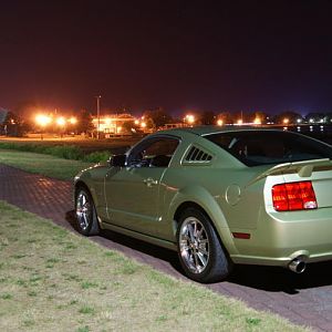 On the side walk at Seneca Lake