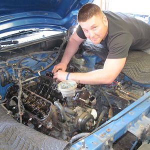 nice warm day ripping the old shit out