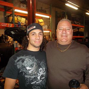 two of the coolest guys I've met while my build was taking shape.