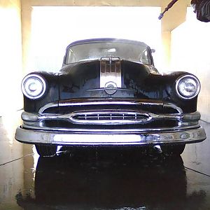 The Pontiac get a bath