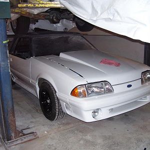 My dad's '87 Fox body. working progress