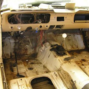 work begins on the interior, changing the interior color to black