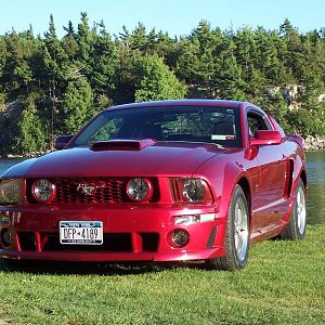 at the lake nice shot of painted grill and headlight buckets