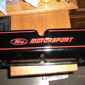 5.0 Valve cover after (black urethane with candy red trim)