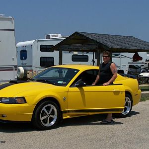 Taking a ride by Beach when we drove to MustangWeek.