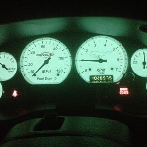 Simco gauges at nite