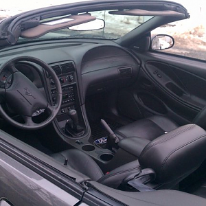 love the black leather