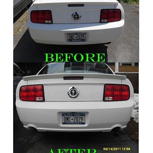 Added a new rear valance to accomodate the new exhaust