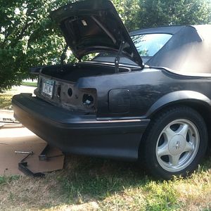 fiberglass cobra bumper... I didn't like how it fit...